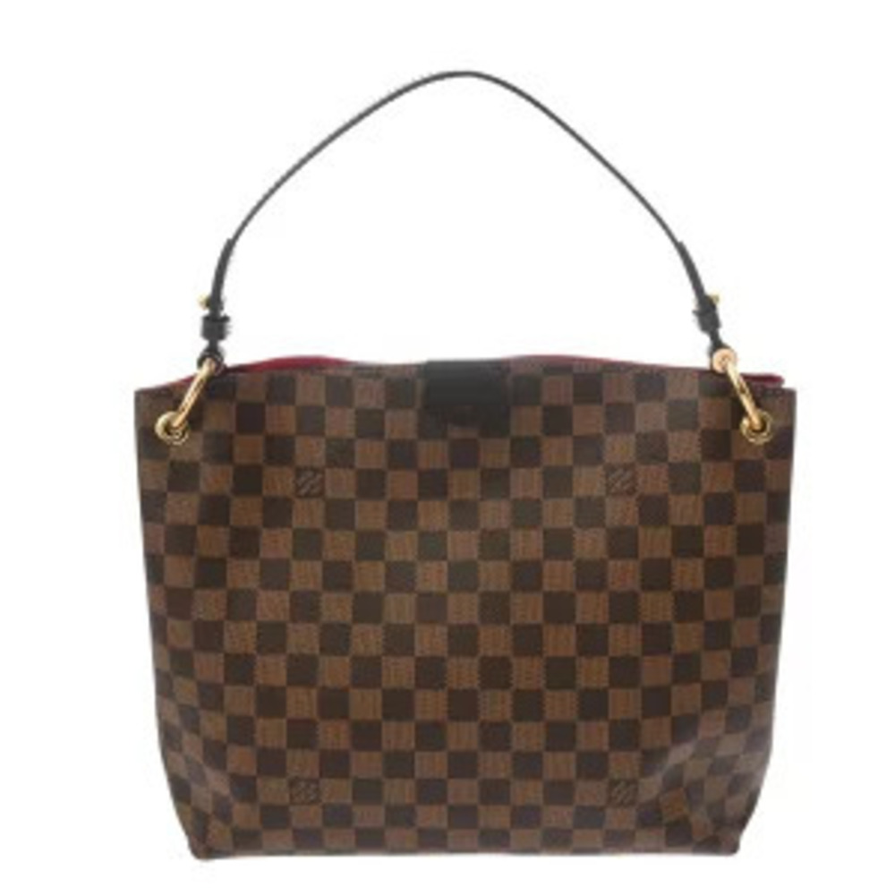 Louis Vuitton Damier Graceful Shoulder Bag Brown Monogram Canvas Shoulder